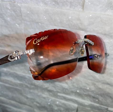 diamond glasses cartier|clear cartier diamond cut glasses.